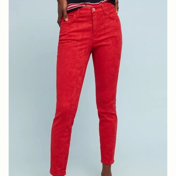 Anthropologie Pilcro and the Letterpress red jeans - Picture 2 of 5